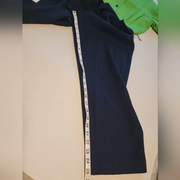 Vintage J.S.J. Petites Jumpsuit Size 10P Vibrant Green and Navy 80s Neon - Picture 7 of 10